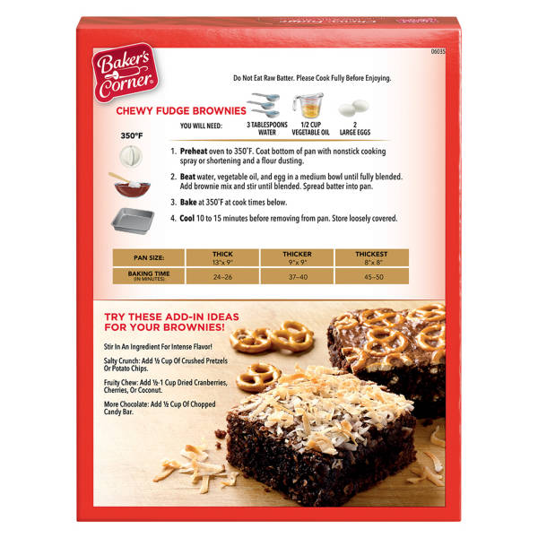 Baker's Corner Fudge  Brownie Mix, 18.3 oz