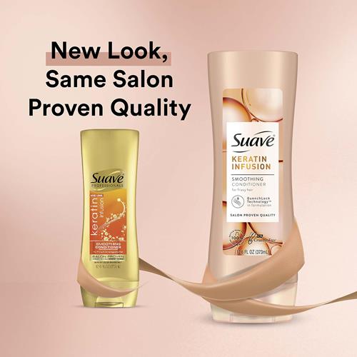 Suave Professionals Smoothing Conditioner, Keratin Infusion, 12.6 Oz