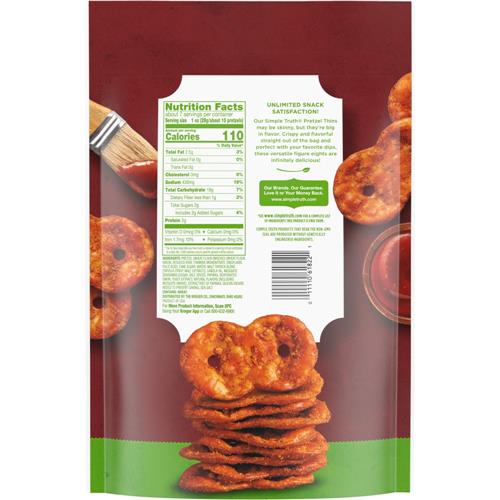 Simple Truth Spicy BBQ Pretzel Thin Crisps 7.2 oz