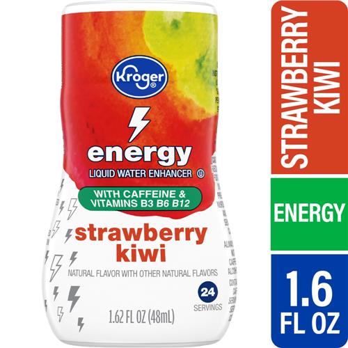 Kroger Energy Strawberry Kiwi Water Enhancer Bottle 1.62 fl oz