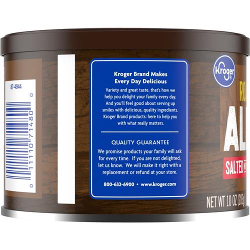 Kroger Roasted Almonds with Sea Salt 10 oz