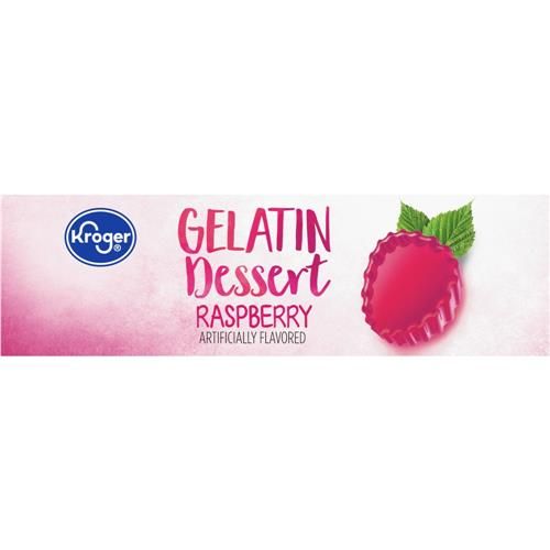 Kroger Raspberry Gelatin Dessert Mix 3 oz