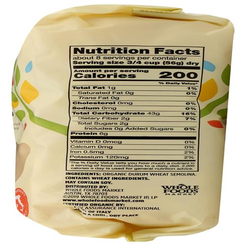 Whole Foods Market Organic Shells, 16 Oz