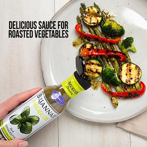 Briannas - Avocado Oil Herb Vinaigrette Dressing - Nutrient Rich, Low Sodium, Keto & Paleo Friendly Salad Dressing Made With 100% Avocado Oil - 10 Oz. Bottle