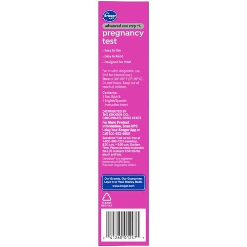 Kroger Advanced Pregnancy Test 1 ct