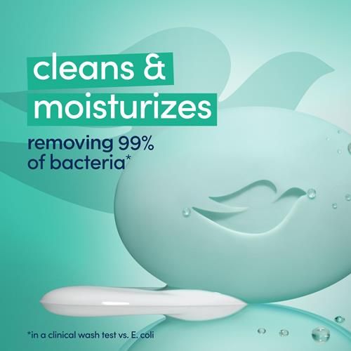 Dove Beauty Bar Soap Antibacterial Care 6 Count For Clean, Moisturized Skin, Removes Bacteria 3.75 Oz