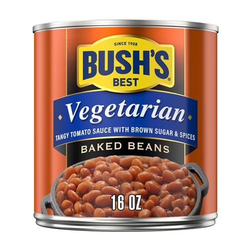 Bushs Best Canned Vegetarian Baked Beans, Source Of Plant Based Protein And Fiber, Low Fat, Gluten Free, 16 Oz
