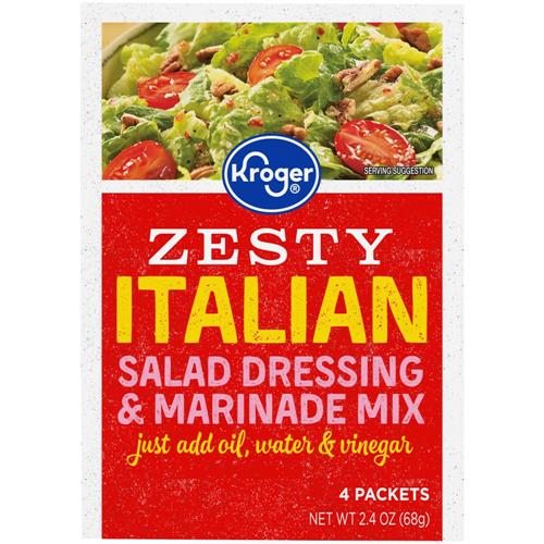 Kroger Zesty Italian Salad Dressing & Marinade Mix Packet 4 ct / 0.6 oz