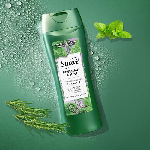 Suave Shampoo To Revitalize Hair Rosemary And Mint Invigorating For Dry Hair, 12.6 Fl Oz