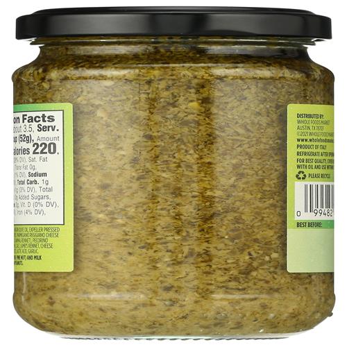 Whole Foods Market, Basil Pesto, 6.5 Ounce