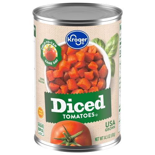 Kroger Diced Tomatoes 14.5 oz