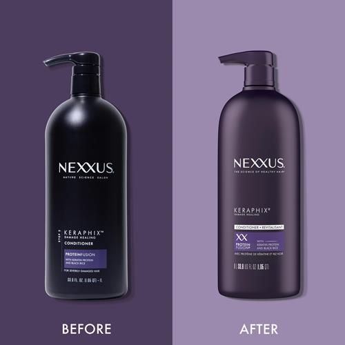 Nexxus Keraphix Proteinfusion Conditioner With Keratin Protein And Black Rice Conditioner For Damaged Hair 33.8 Oz