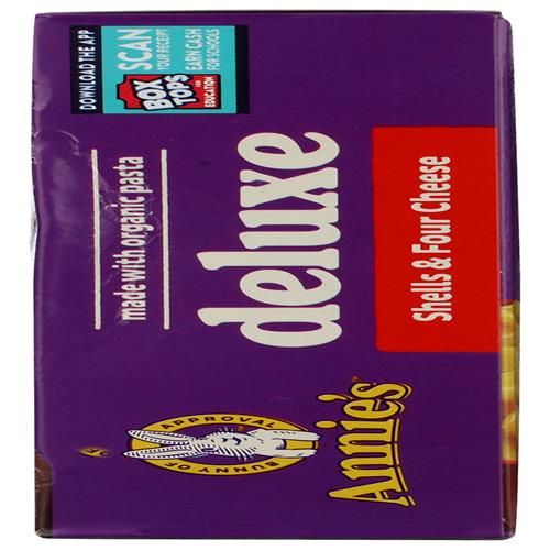 Annies Deluxe Macaroni And Cheese With Organic Pasta, Shells And Four Cheese, 11.3 Oz