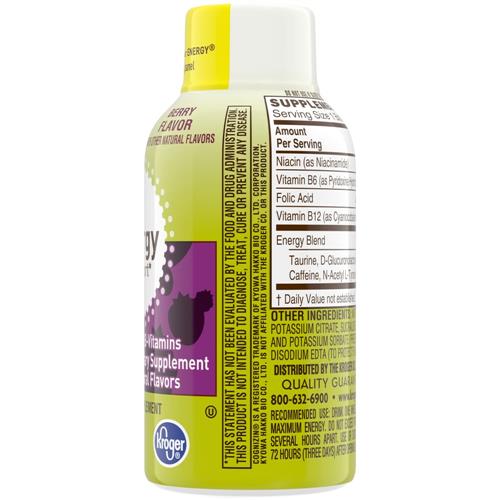 Kroger Berry Energy Shot Bottle 2 fl oz