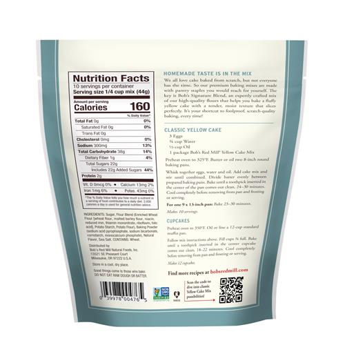 Bobs Red Mill Signature Yellow Cake Baking Mix, 15.5Oz (Pack Of 1) - Non Gmo, Kosher