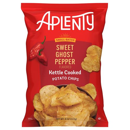 Aplenty Sweet Ghost Pepper Kettle Cooked Potato Chips, 8 Oz