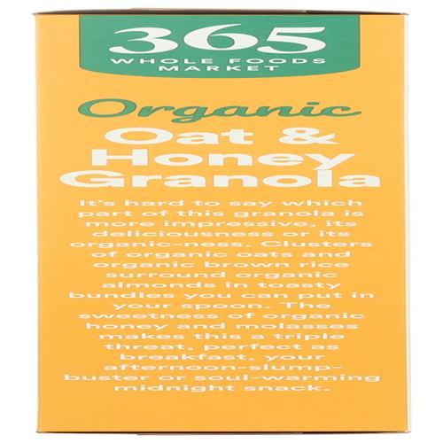 Whole Foods Market Organic Oat & Honey Granola, 17 Ounce