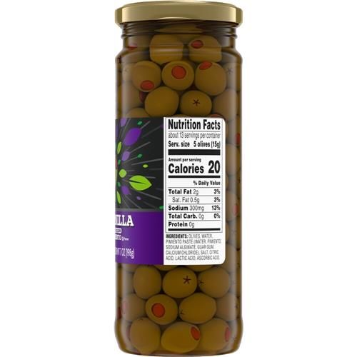 Kroger Manzanilla Olives Stuffed with Pimiento 7 oz