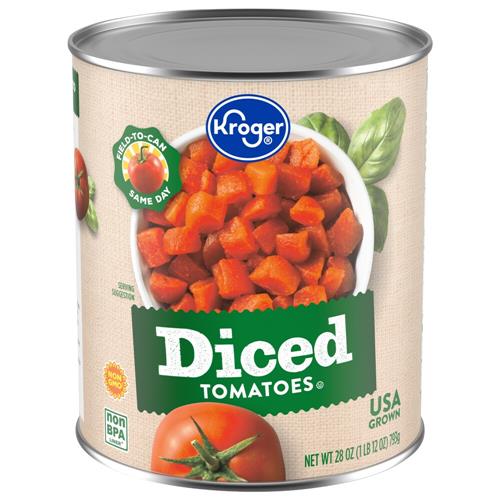 Kroger Tomatoes Diced 28 oz