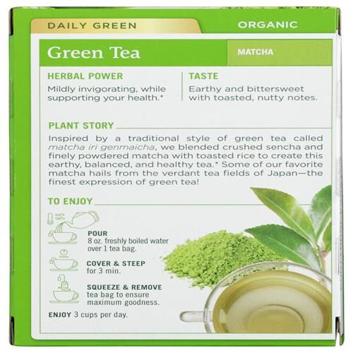 Traditional Medicinals, Tea Herbal Green Matcha Toasted Rice Organic, 16 Count