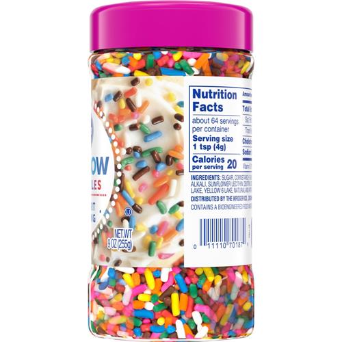 Kroger Rainbow Sprinkles Dessert Topping 9 oz