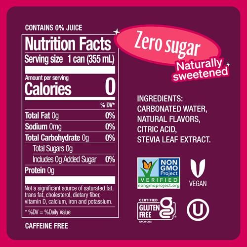Zevia All Natural Soda, Black Cherry Zero, 12 Fl Oz (Pack Of 6)