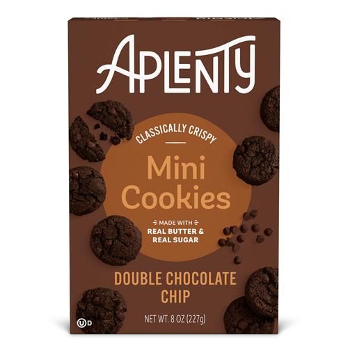 Aplenty, Double Chocolate Chip Mini Cookies, 8 Oz