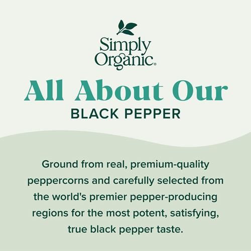 Simply Organic Black Pepper, 4 Oz