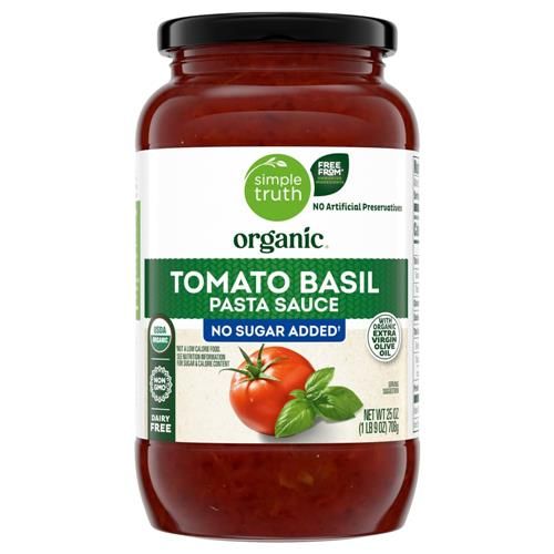 Simple Truth Organic No Sugar Added Tomato Basil Pasta Sauce 25 oz