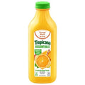 Tropicana Essentials 100% Orange Juice Blend, No Pulp, Calcium + Vitamins C, D, E, No Added Sugar, 46 Fl Oz Bottle