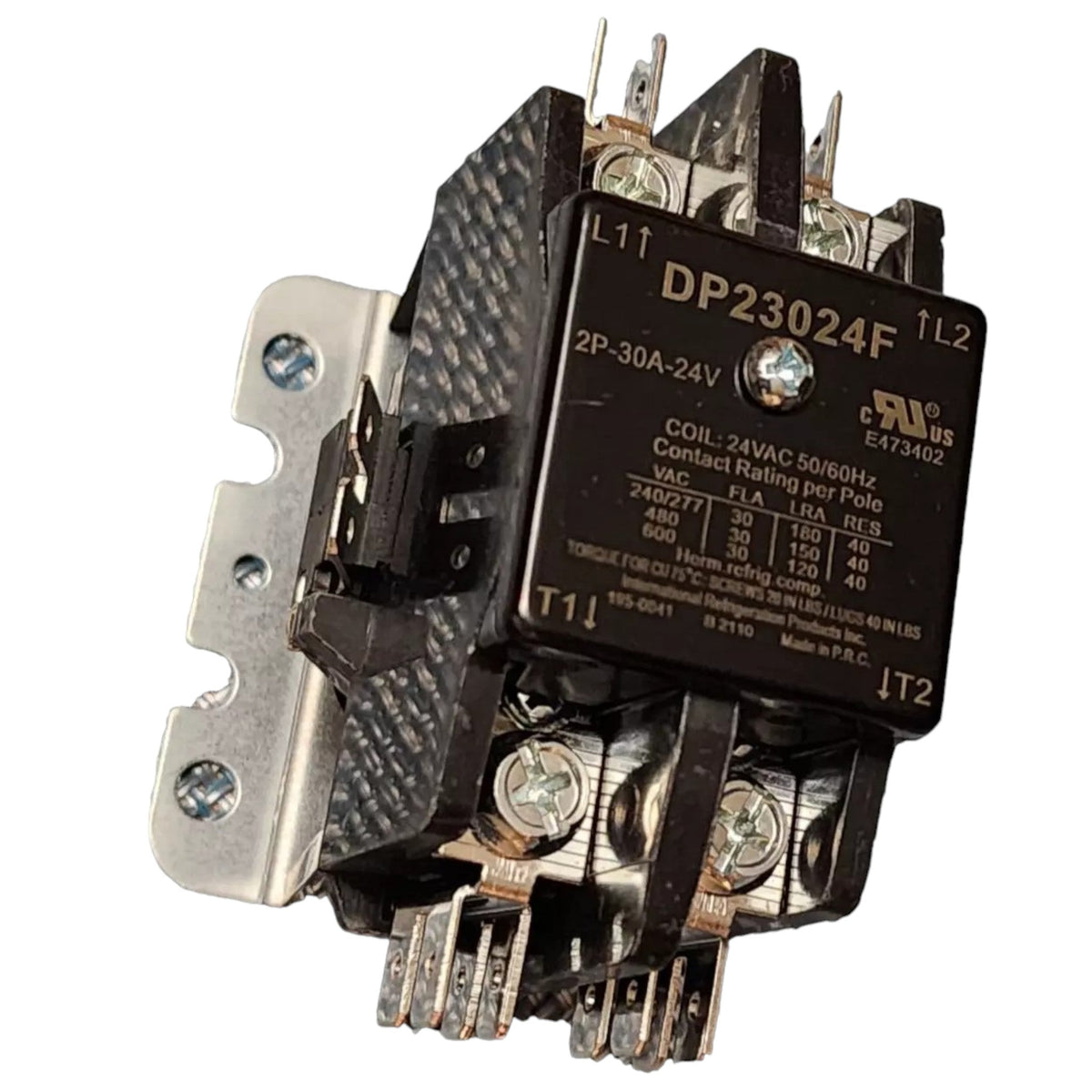IRP DP23024F Definite Purpose Contactor 2 Pole 30 Amp 24 VAC Coil B83