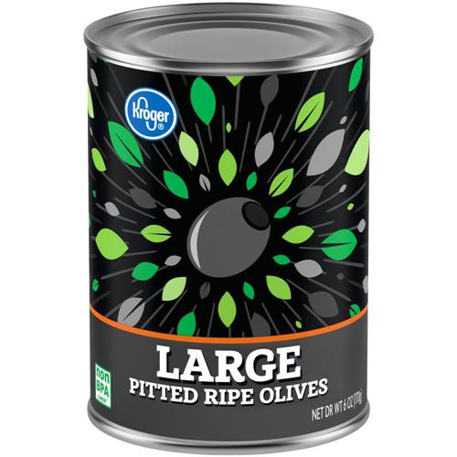Kroger Large Pitted Ripe Black Olives 6 oz