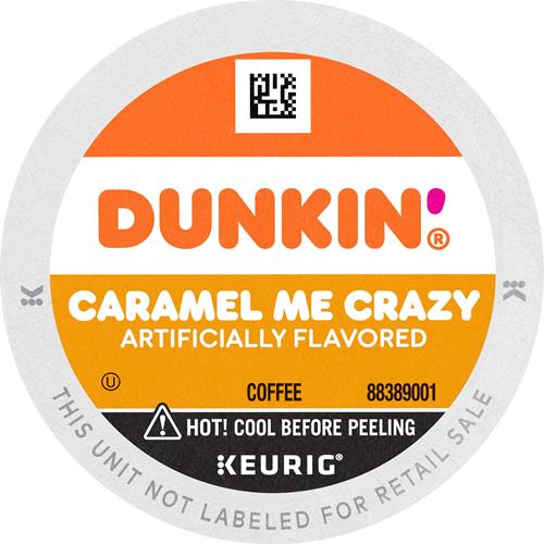 Dunkin’ Caramel Me Crazy Flavored Coffee, 10 Keurig K-Cup Pods