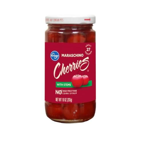Kroger Maraschino Cherries with Stem 10 oz