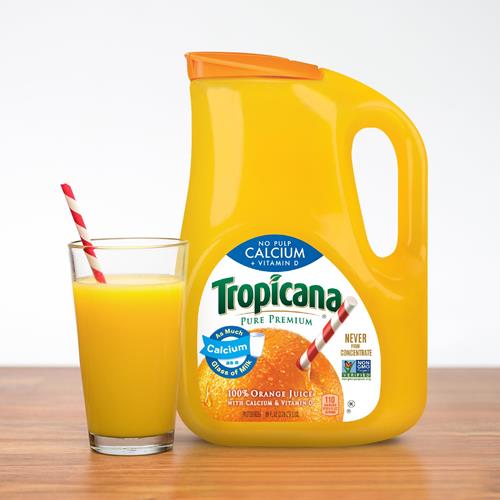 Tropicana Pure Premium 100% Orange Juice Original, Calcium + Vitamin D, 89 Fl Oz Bottle
