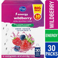 Kroger Energy Zero Sugar Wildberry Drink Mix Packets 30 packets / 0.18 oz