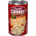 Campbells Chunky Soup, Creamy Chicken Noodle Soup, 18.8 Oz Can