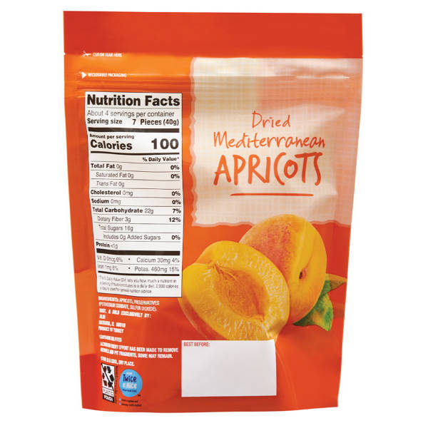Southern Grove Dried  Mediterranean Apricots, 6 oz