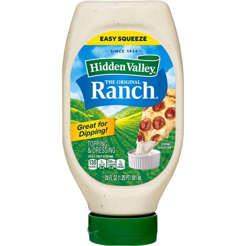 Hidden Valley Easy Squeeze Original Ranch Salad Dressing And Topping, 20 Ounce Bottle (Package May Vary)