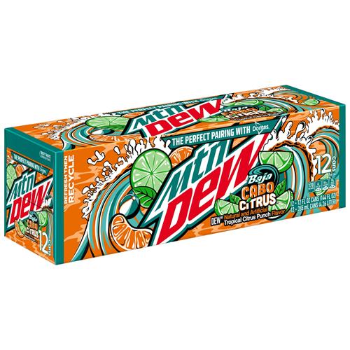 Mtn Dew Baja Cabo Citrus Lto 12Oz12pk