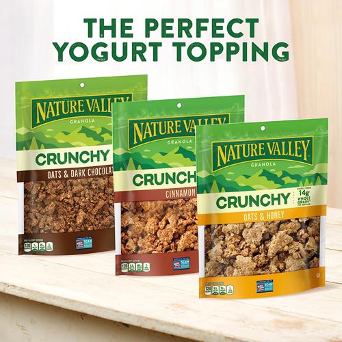 Nature Valley Protein Granola, Oats And Dark Chocolate Granola, Resealable Snack Pouch, 11 Oz
