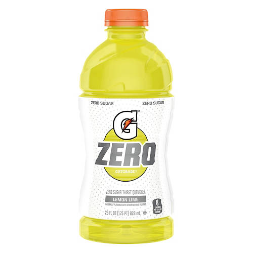 Gatorade G Zero Lemon Lime Zero Sugar Sports Drink, 28 fl oz