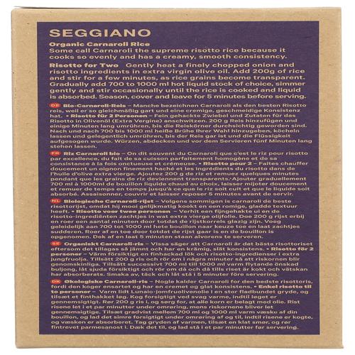 Seggiano Organic Carnaroli Risotto Rice, 17.6 Oz