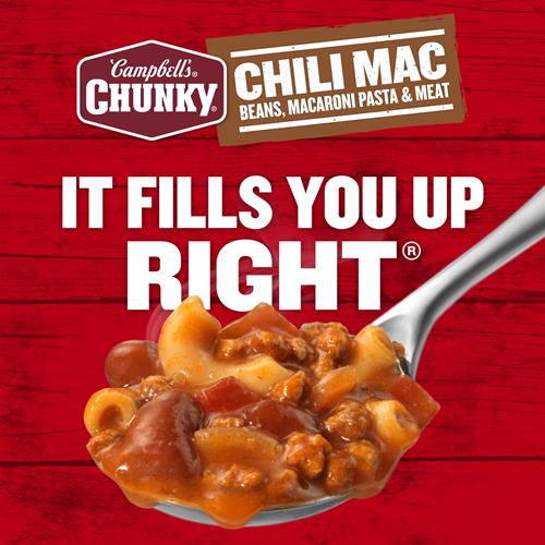 Campbells Chunky Soup, Chili Mac, 18.8 Oz Can