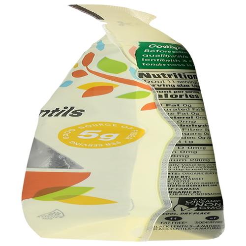 Whole Foods Market Organic Black Lentils, 16 Ounce