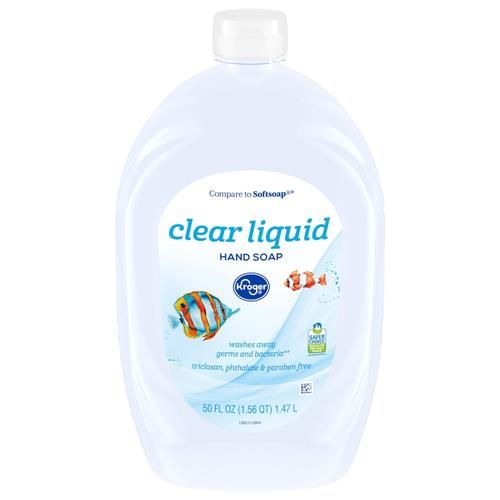 Kroger Clear Antibacterial Liquid Hand Soap Refill 50 fl oz