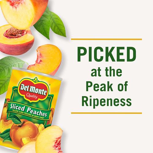 Del Monte Yellow Cling Sliced Peaches, 15.25 Oz