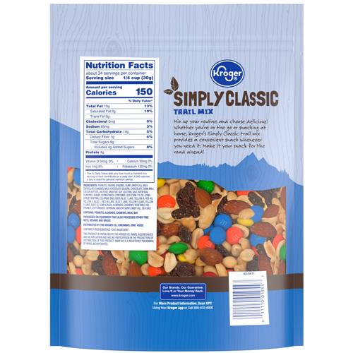 Kroger Simply Classic Trail Mix 36 oz