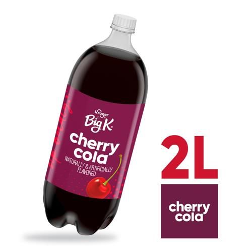 Big K Cherry Cola Soda Bottle 2 liter