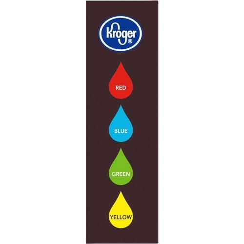 Kroger Assorted Food Coloring 4 ct / 0.3 fl oz